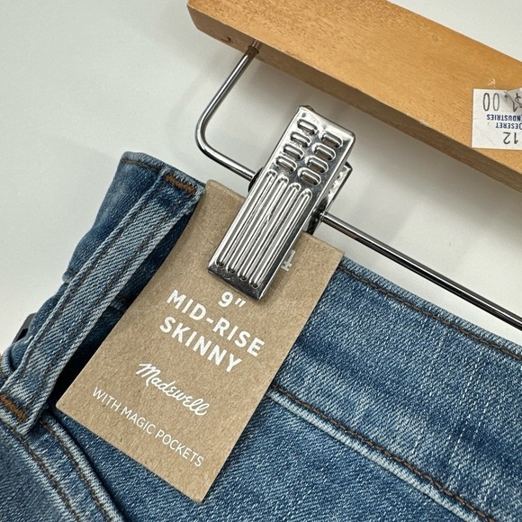 NEW Madewell 9" Mid-Rise Skinny Jeans With Magic Pockets Sz 24 NWT - Picture 3 of 5